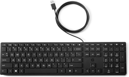 Clavier HP Compatible 320K WD KBD ordinateur pc fixe azerty usb noir - 3