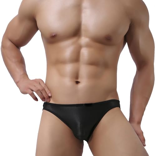 Men's Seamless Front Pouch Briefs Mens Tagless Bikini Underwear Sexy Low Rise Breathable Underpanties for Men2