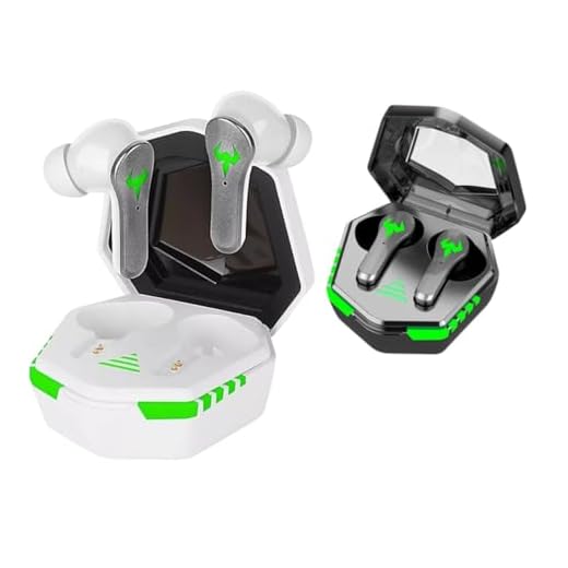 Fones de Ouvido Sem Fio Bluetooth Gamer com Microfone Embutido TWS IPX5 Intra Auricular Com Cancelamento de Ruido (Preto)