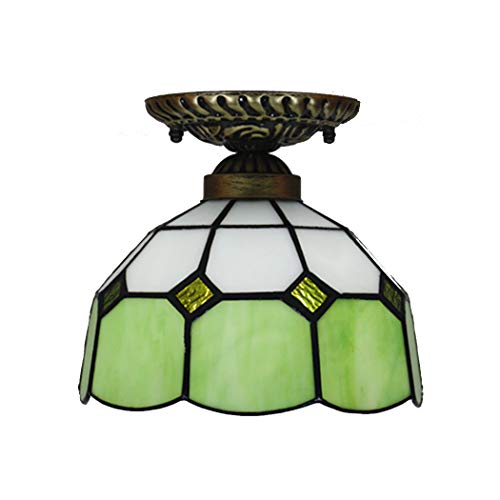Plafonnier de style méditerranéen bleu rose, luminaire de plafond vintage pour couloir