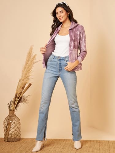 Image of Modeve Floral Printed Stand Collar Lightweight Tailored Jacket