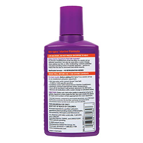 Instant Ocean BIO-Spira Water Treatment for Aquariums, 8.45-Ounce (46798779643) - Thumbnail 2