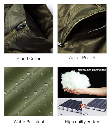 Image of JIHUILAI Men's Puffer Vest Winter Jacket Warm Puffy Vests Men Outdoor Sleeveless Lightweight Water-Resistant Vest M To 5XL