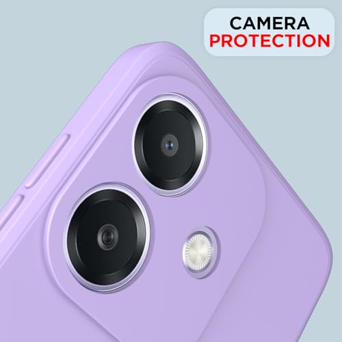Image of Outlouders Back Cover for Oppo A3x 5G / A3x 4G / A3 5G | Camera Protection | Durable Soft Matte Silicone Bumper Case (Purple)