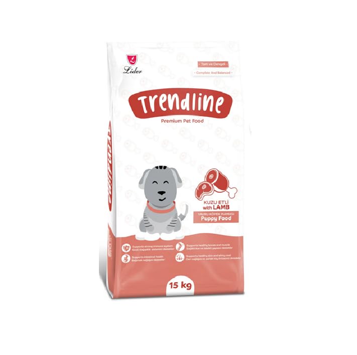TRENDLINE Kuzu Etli Yavru Köpek Maması 15 kg