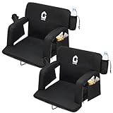Stadium Seats with Back Support and Padded Cushion - Wide Bleacher Chair with...