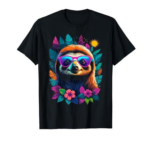 Paresseux coloré Paresseux drôle T-Shirt