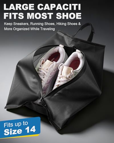 Julai Waterproof Shoe Bags for Travel, Organizer for Soccer Cleat Golf Gym - image 3