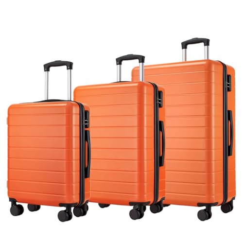 Shavont 3 Piece Suitcase Set Hard Shell Luggage Set with 4 Wheels, Lightweight Large Medium Suitcase Set for Family Travel, Durable Luggage Sets
