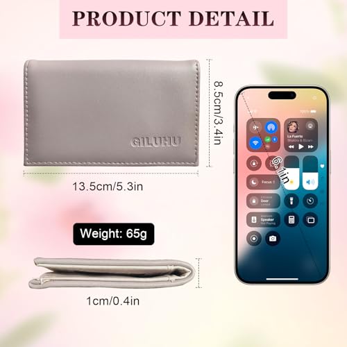Small Womens Wallet RFID Blocking Credit Card Holder with ID Window Leather Slim Card Wallets2
