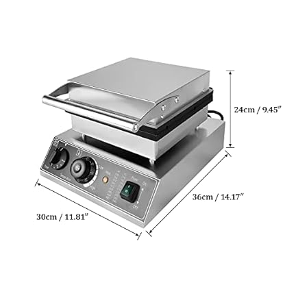 Kommerzieller Waffeleisen,Waffeln Maschine 1750W Waffeleisen für Weizenähren,AntihaftWaffelmaschine,Teflonbeschichtetes Waffeleisen für 4 Stielwaffeln – Bild 6
