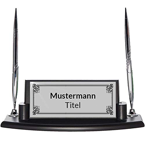 Lana personaliseerbaar naambordje van hout, tafelstandaard gravure, tafelstandaard met naam naar keuze in zwart - Image 3