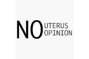 No Uterus, No Opinion Sticker: A Bold Statement for Women's Rights Advocacy