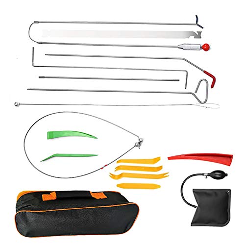 kit d'ouvre-Porte Voiture,Trousse À Outils D'ouverture d'urgence pour Portes De Voiture Et De Camion, Sac De Rangement À Cale À Air Longue Distance De 14...