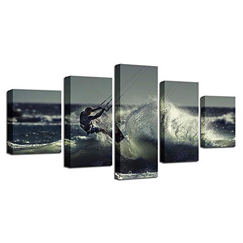 Impression sur toile Extreme surfing pour raviver un mur blanc vide