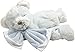 Suki Baby Hug-A-Boo 10092 - Orsacchiotto di Peluche Musicale, 27.9 cm, con Copertina, Azzurro