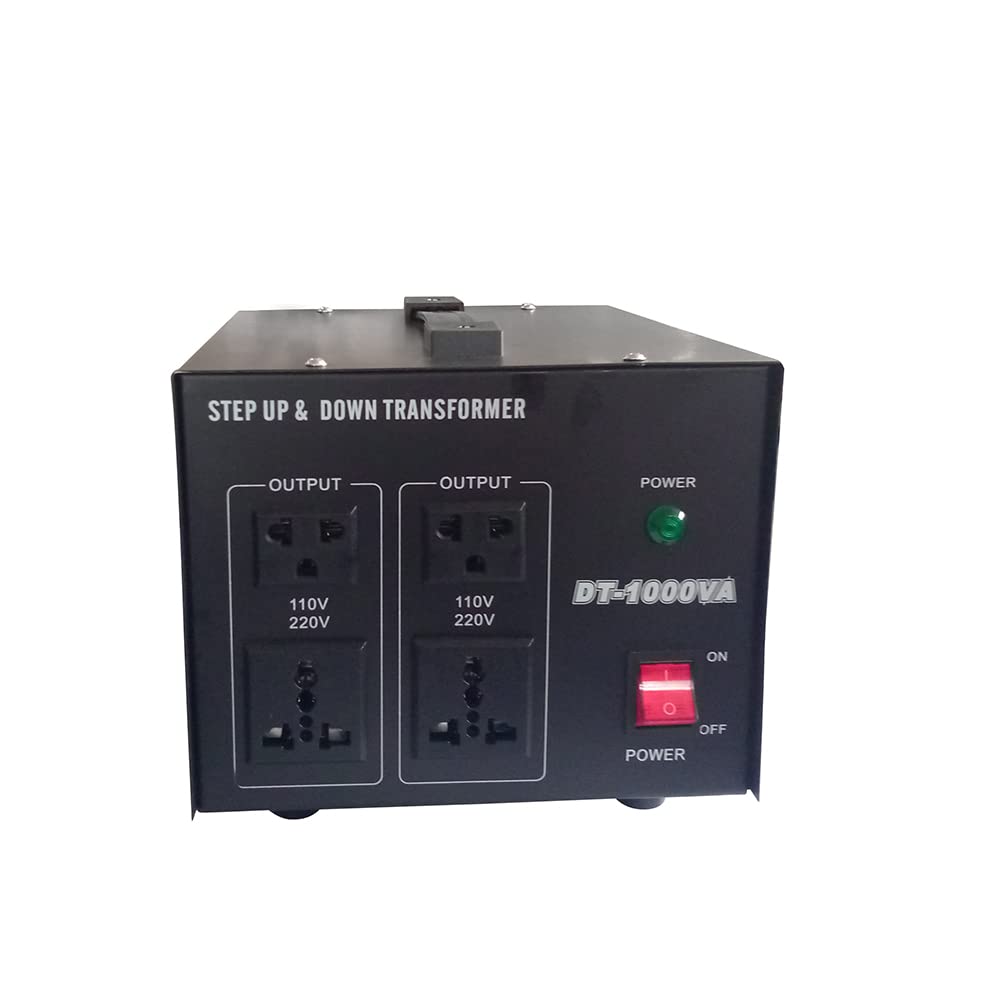 Trasformatore Di Voltaggio 1000W Euro/USA: Adattatore Step Up/Down 110V-220V, Modello Con Spina Europea, Potenza Max 700W Continuativi