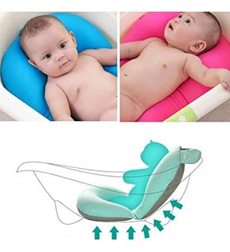 Almofada Flutuante para Banho Bebê Bóia de Banheira com Alça Branco
