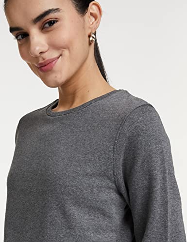 Image of Women's Cotton Round Neck Pullover Sweater
