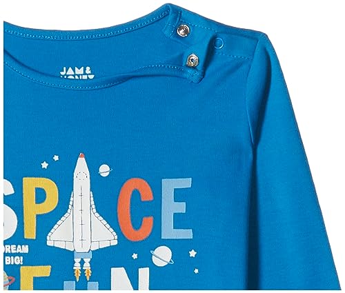 Image of Amazon Brand - Jam & Honey Baby-Boys and Girls 100% Soft & Pure Cotton Long Sleeve Tee with Jogger - Unisex Clothing Set