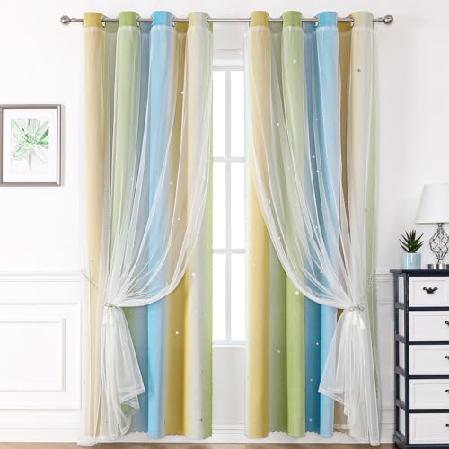 Lot de 2 rideaux perforés à œillets Simplicity Style A91 salon - 4