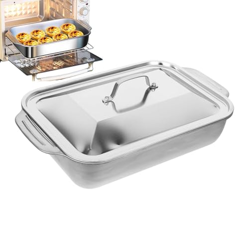 Poêle à frire pour barbecue et poisson avec couvercle en inox - 2