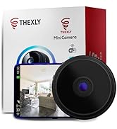 THEXLY - 1080p HD verborgen spioncamera - Mini WiFi spioncamera voor het bekijken van mobiele telefoons - gecamoufleerde bewaking met bewegingssensor en nachtzicht (NEW VERSION 2024