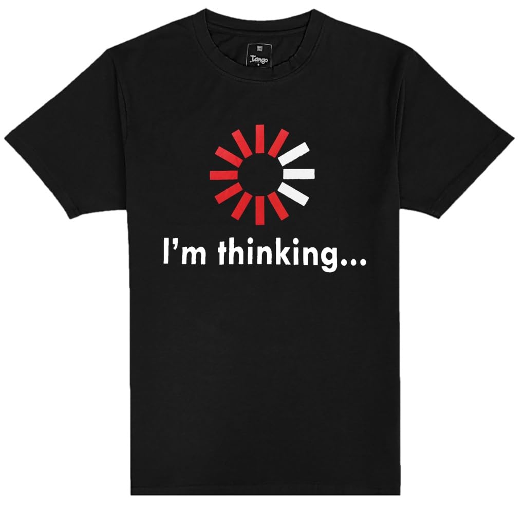 TangoMen's Printed Crew T-Shirts - Ultra Soft Cotton Four-way Stretch - Coloured Chest Print Tshirts for Men