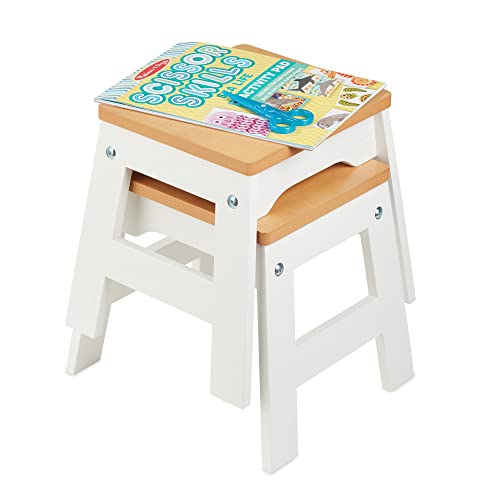 Melissa & Doug 30476 Wooden Stools - Set Of 2  thumb #5
