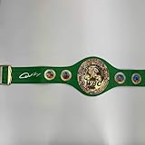 Autographed/Signed Oscar De La Hoya WBC Green Boxing Replica Championship Belt Beckett BAS COA