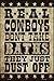 SMART BLONDE Real Cowboys Dust Off Novelty Metal Large Parking Sign LGP-1456