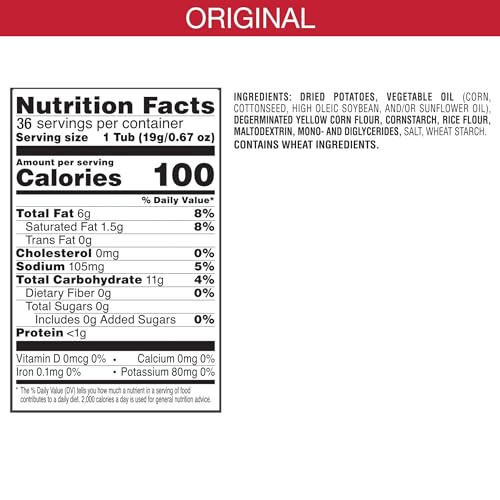 Save on Pringles Original Potato Crisps Chips (36 Cups) - Image 2