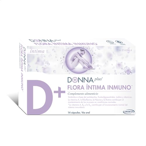 DonnaPlus Flora Íntima Inmuno | 14 Cápsulas | Complemento Alimenticio para el Bienestar Íntimo y el Equilibrio de la Microbiota Vaginal