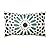 Fab Habitat Indoor/Outdoor Lumbar Pillow Made from Recycled Polyester Yarn - Stain Resistant, Machine Washable, Insert Included - Tile - Patio, Deck, Porch, Living Room - Mosaic Multi Blue (14" x 24")