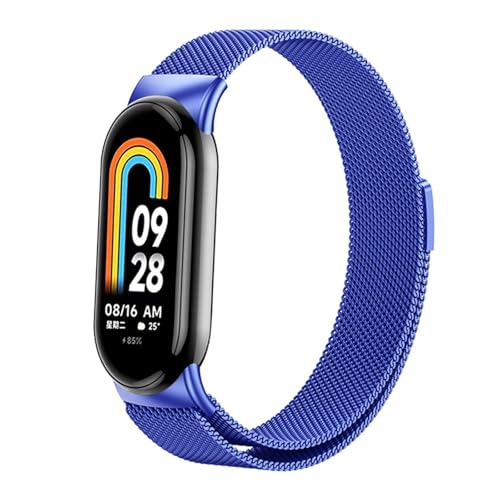 Bracelet Xiaomi Mi Band 8 en maille milanaise avec boucle en acier