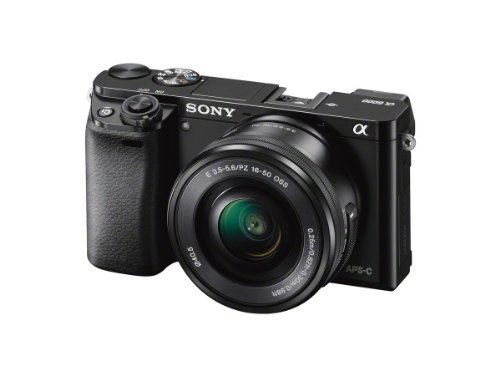 E-Mount Systemkamera Sony ILCE-6000LB - incl. SEL-P16-50 mm 24.3 Mio. Pixel - noir - Full HD Video, WiFi