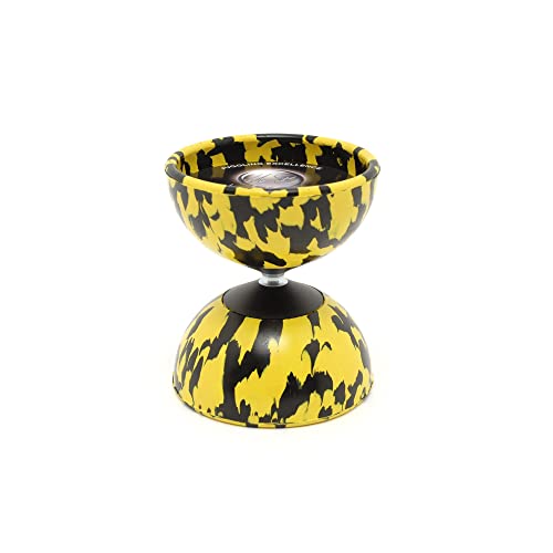 Diabolo – Mister Babache – Arlequin Medium (Se Vende sin Varillas), Color Negro y Amarillo