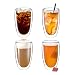 Produktbild Impolio Classic doppelwandige Latte Macchiato, Tee Gläser mit Schwebeeffekt, Thermogläser, hitzebeständiges Teeglas, Kaffeeglas, Tee, (4, 450 ml)