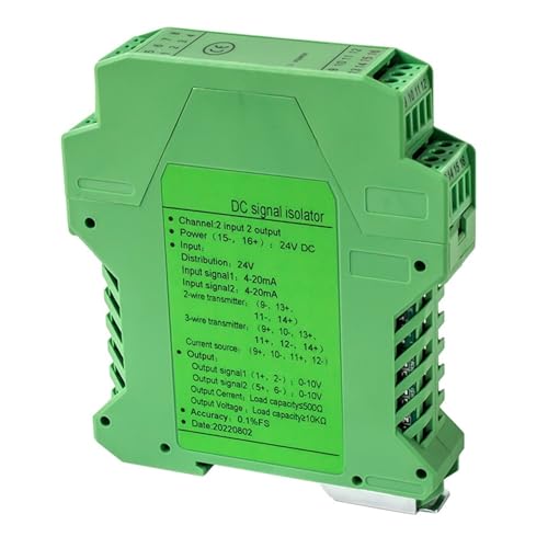 4-20mA to 0-10V DC Signal Isolator 0-10mA 0-20mA to 0-10V 0-5V 1-5V Analog Signal Isolator 1 in 1 Out 1 in 2 Out(1 in 3,0-10MA_Out 0-10V_DC24V)