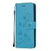 Produktbild Draamvol Handyhülle für Nokia 3.4 Hülle Schmetterling Muster Handytasche Flip Leder Tasche Schutzhülle Skin Ständer Schale Bumper für Nokia 3.4, Blau