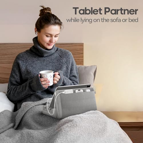 image for KDD Tablet Pillow Holder, Removable Pillow Soft Pad for Lap, Bed and D