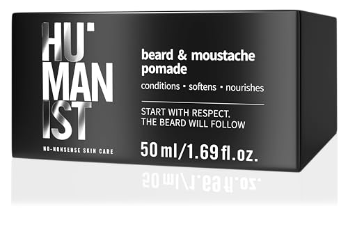 Humanist - Men’s Care - Pomada Modelująca do Brody i Wąsów - Pielęgnuje - Zmiękcza - Odżywia - Naturalne składniki - Wegańska - 50 ml