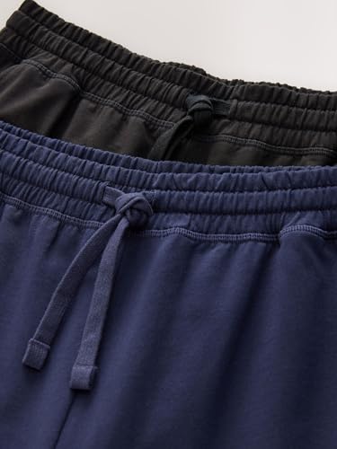 Pantalons de jogging basique noir gris en coton fin vêtement nuit