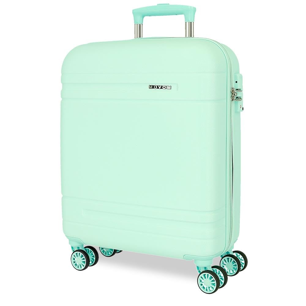 Movom Galaxy valigia rigida realizzata in ABS, chiusura a combinazione laterale, 4 ruote doppie, bagaglio a mano, interno pratico con un compartimento.