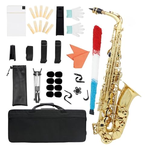 サックス Ebアルトサックス ゴールドE木管楽器セットアクセサリー付き(Set3)