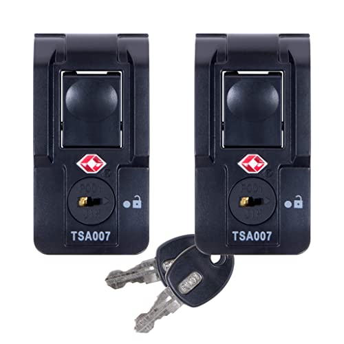 Pelican Replacement TSA Locking Latches, Medium, Black (Set of 2). Fits Select Air Cases.