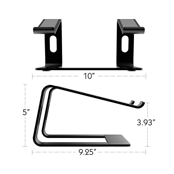 MoKo Laptop Riser Ständer, Universal Tragbare Abnehmbare Aluminiumlegierung Notebook PC Schreibtischhalter für MacBook… – Bild 10