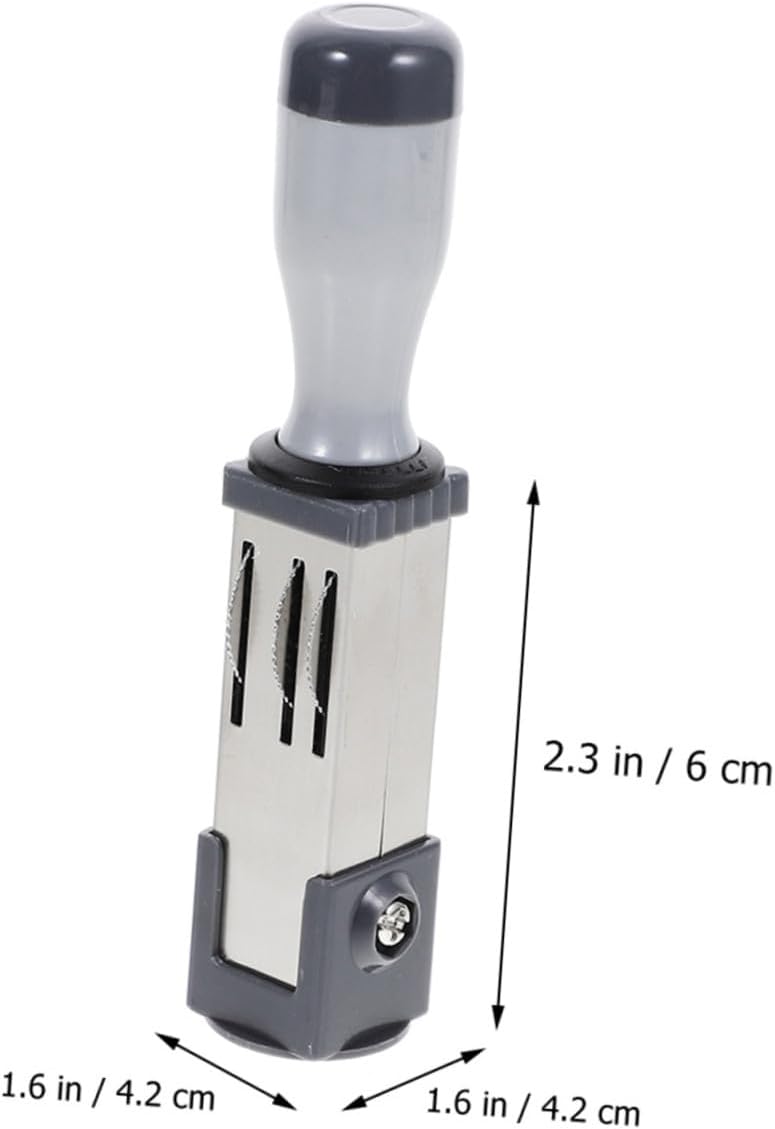 Portable Date Rolling Stamper Handheld Multi-use Date Stamp for File Album