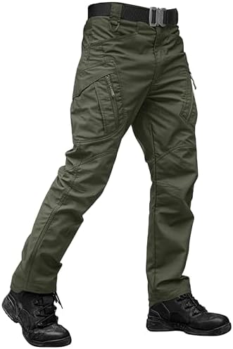 TACVASEN Men's Tactical Pants Hiking Cargo Work Construction