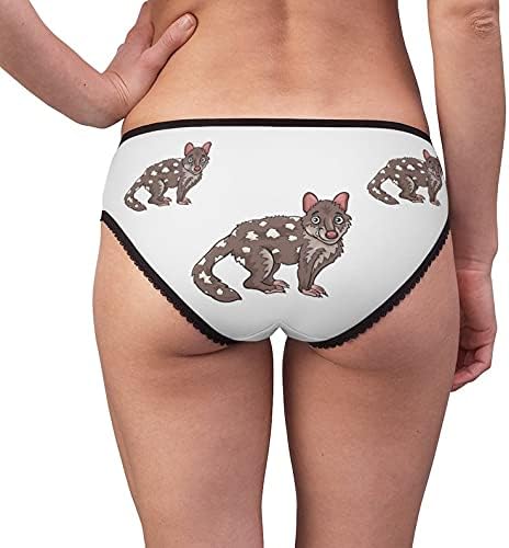 Tiger Quoll Animal Cartoon Panties, Tiger Quoll Animal Cartoon Underwear, Briefs, Cotton Briefs, Underwear, Panties For Women